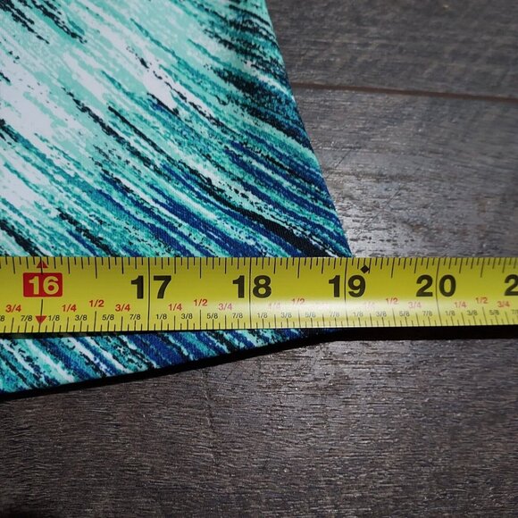 Ideology Womens Space Dyed T Back Tank Top Size M Energize Stripe Builtin Bra - Picture 7 of 13